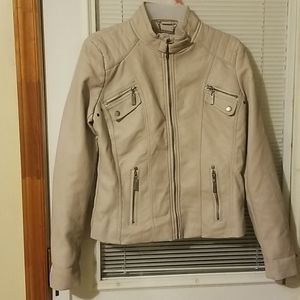 Joujou Faux Leather Biker Jacket